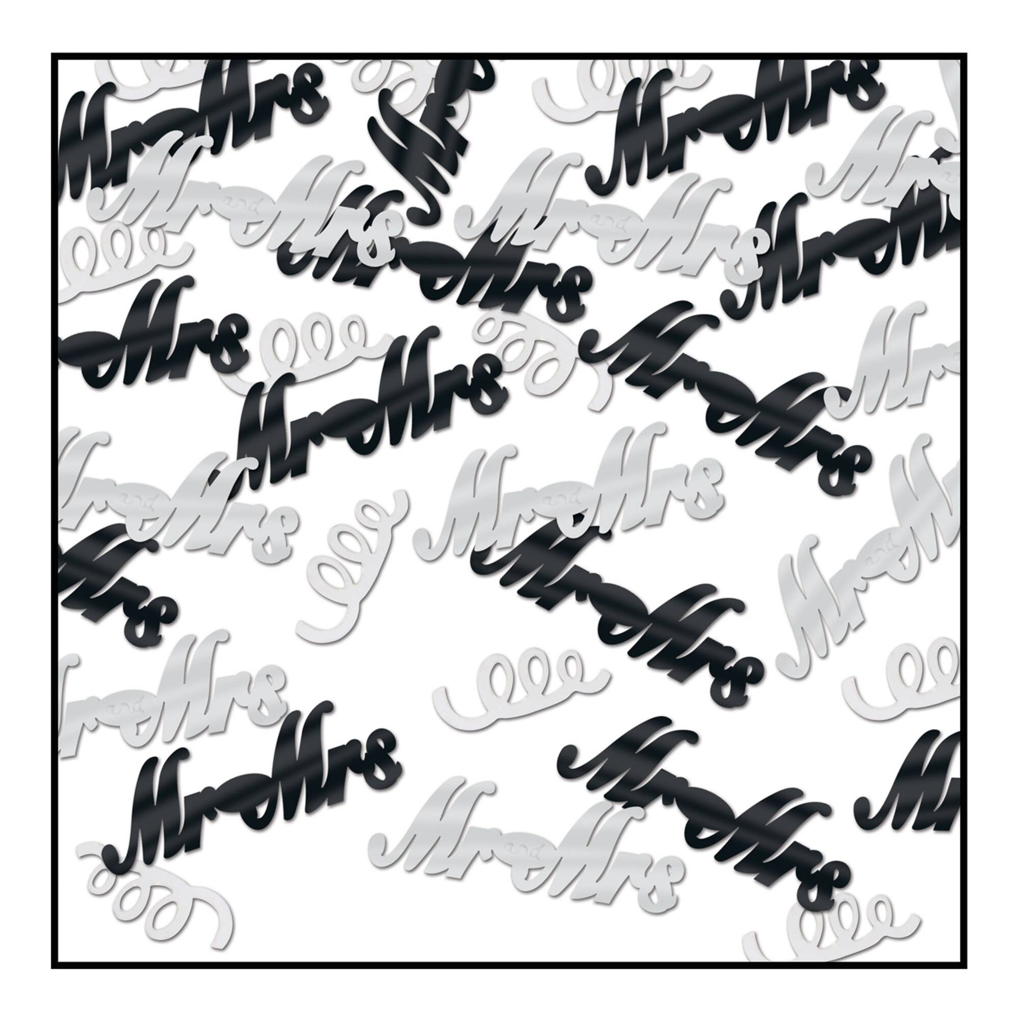 Beistle 1/2oz. Mr & Mrs Confetti Packs, 3ct.